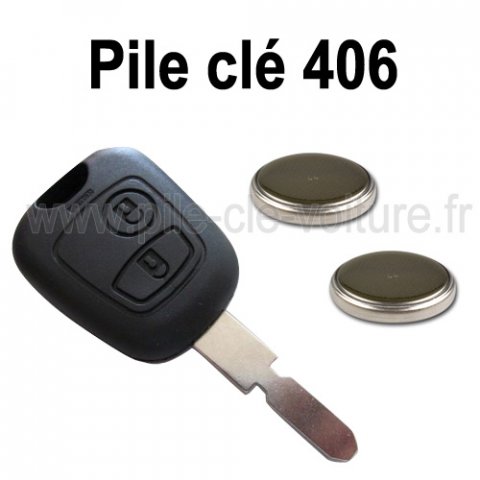 Piles pour clé 406 - Peugeot - changement des piles de télécommande