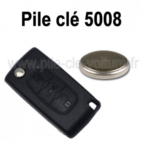 Pile pour clé 5008 - Peugeot - changement de la pile de télécommande