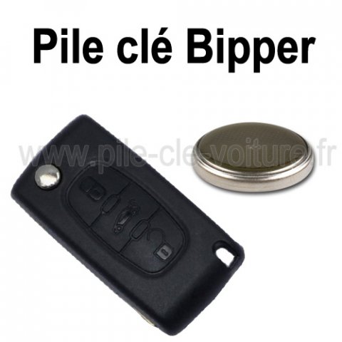 Pile pour clé Bipper - Peugeot - changement de la pile de télécommande