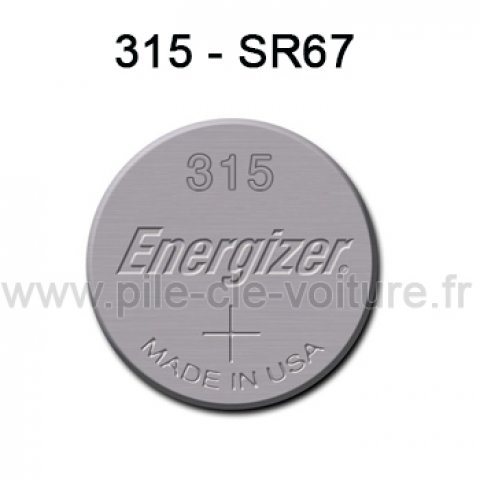 Pile 315 - SR67 - Oxyde d'argent 1,55V - Energizer