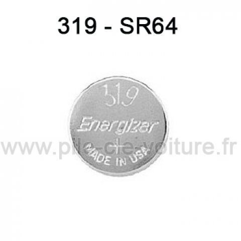 Pile 319 - SR64 - Oxyde d'argent 1,55V - Energizer