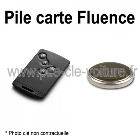 Pile pour carte Fluence - Renault - changement de la pile de télécommande