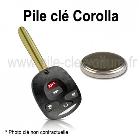 Pile pour clé Corolla 10 - Toyota - changement de la pile de télécommande