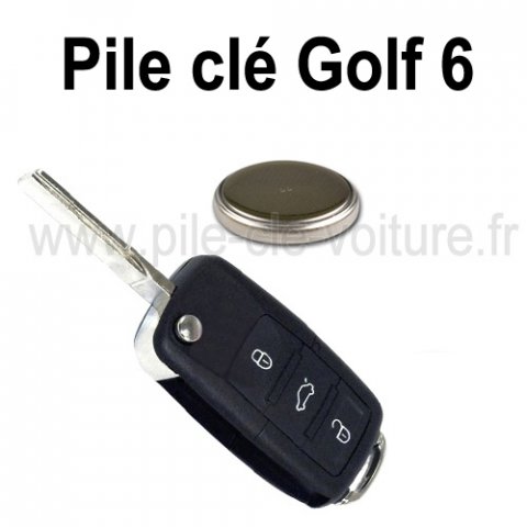 Pile pour clé Golf 7 - Volkswagen - changement de la pile de télécommande