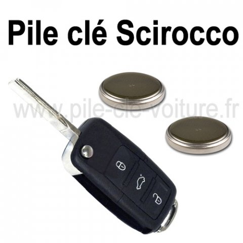 Piles pour clé Scirocco 3 - Volkswagen - changement des piles de télécommande