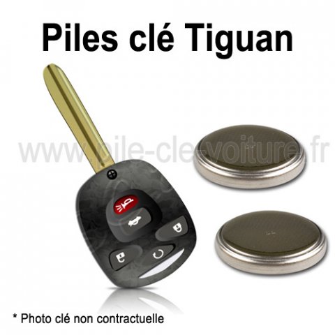 Piles pour clé Tiguan - Volkswagen - changement des piles de télécommande